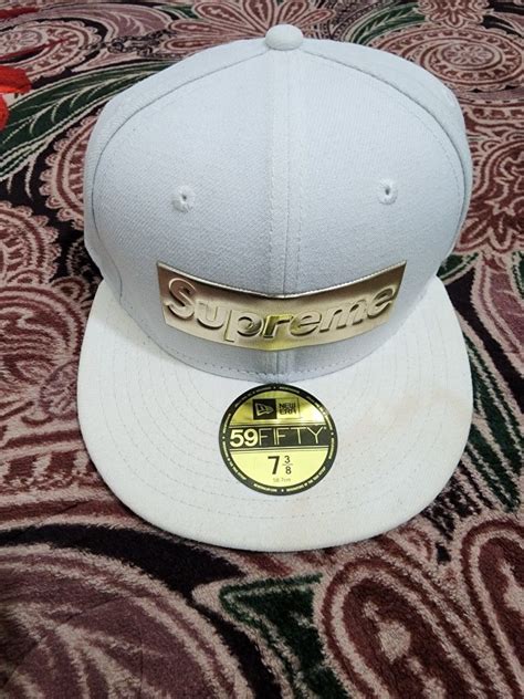 supreme metallic box logo new era 7 3 8 